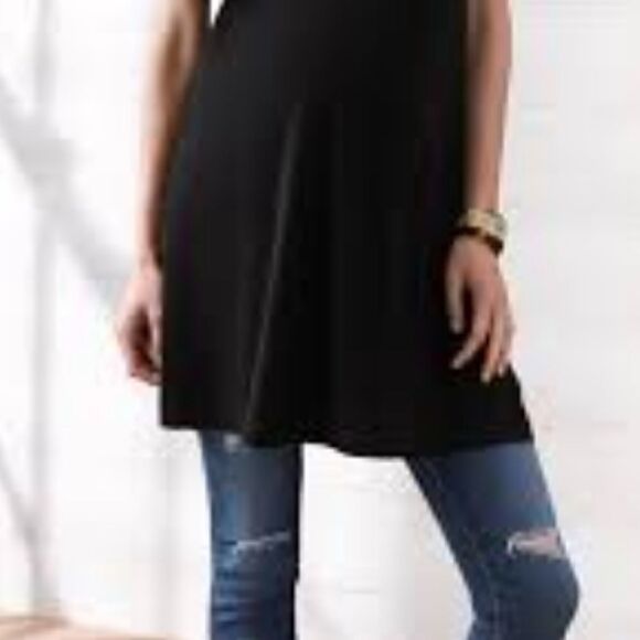 BCBGeneration Black T-Shirt Dress - Picture 2 of 5